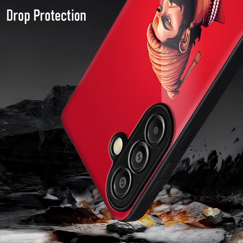 Samsung Galaxy A36 Premium Acrylic Shockproof Glass Back Case (Maratha)