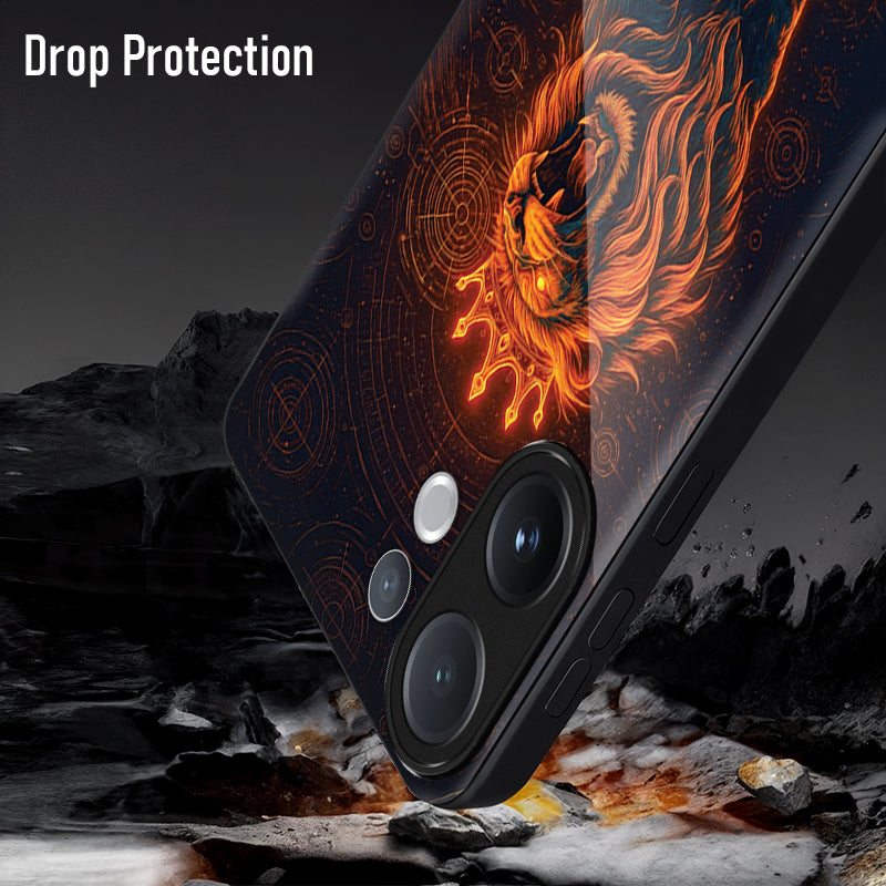 Vivo V60 5G Premium Acrylic Shockproof Glass Back Case (King of Cosmos)