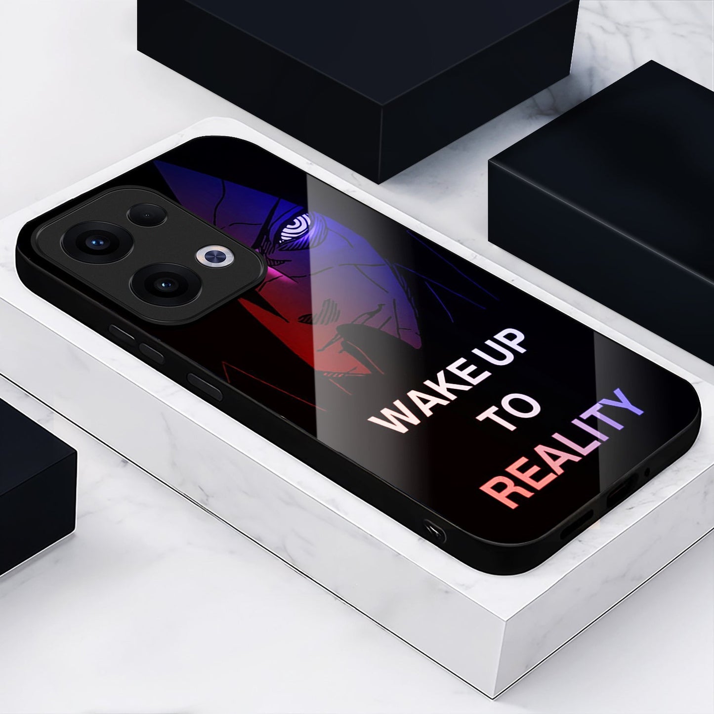 Oppo Reno 13 5G Premium Acrylic Shockproof Glass Back Case (Reality Breaker)