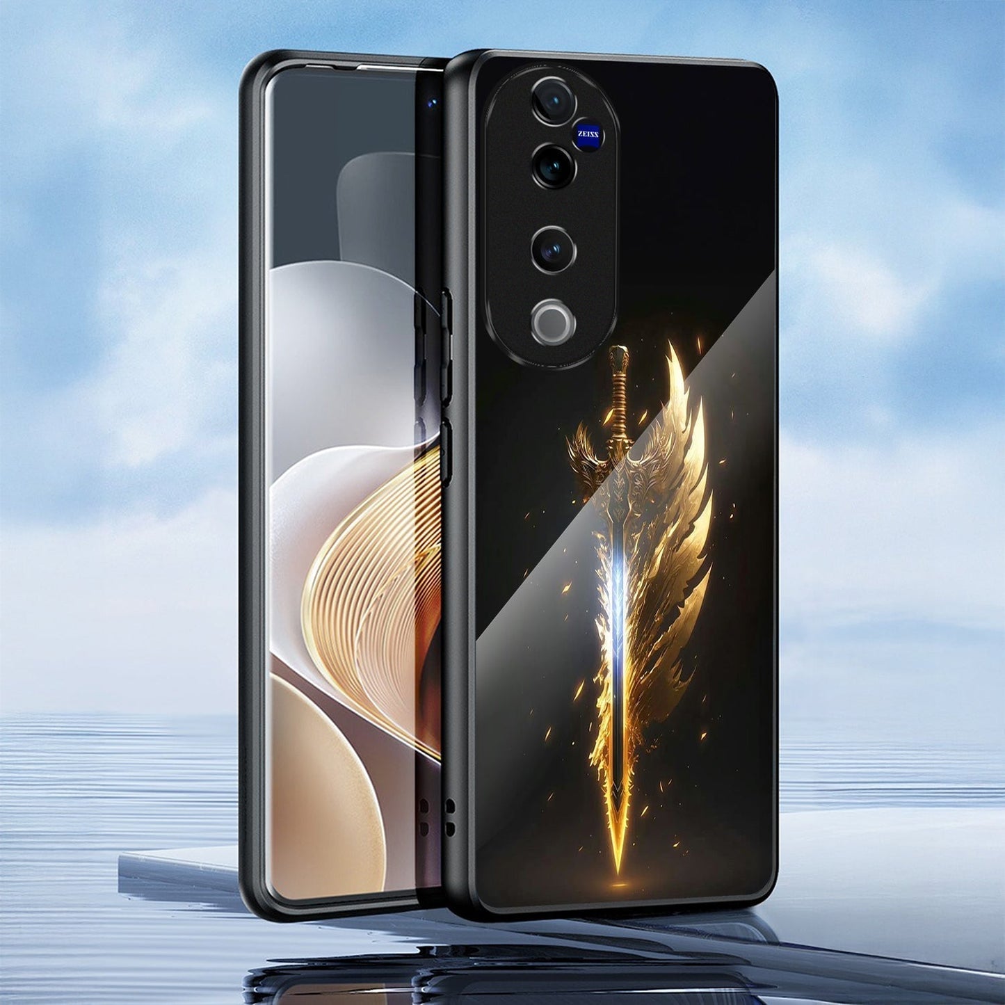 Vivo V40 Pro 5G Premium Acrylic Shockproof Glass Back Case (Eternal Sword)