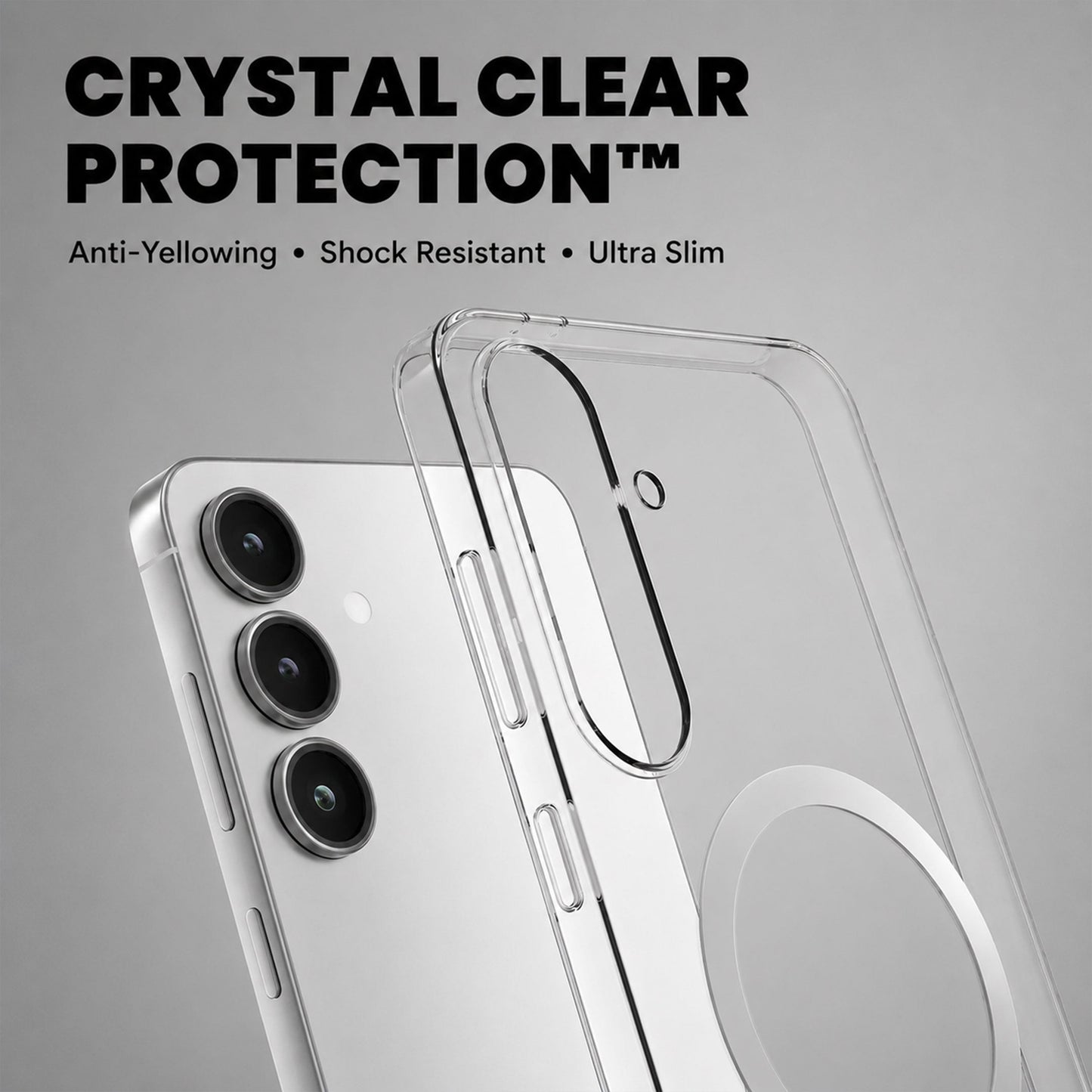 Samsung Galaxy S23 5G Clear Anti-Yellow MagSafe Protective Case