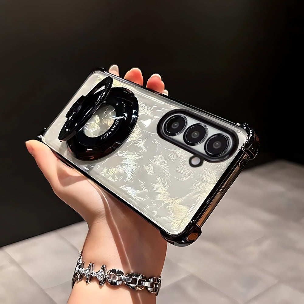 Samsung Galaxy A16 5G Original Luxury Magnifier Ring Stand Shockproof Airbags Corner Case