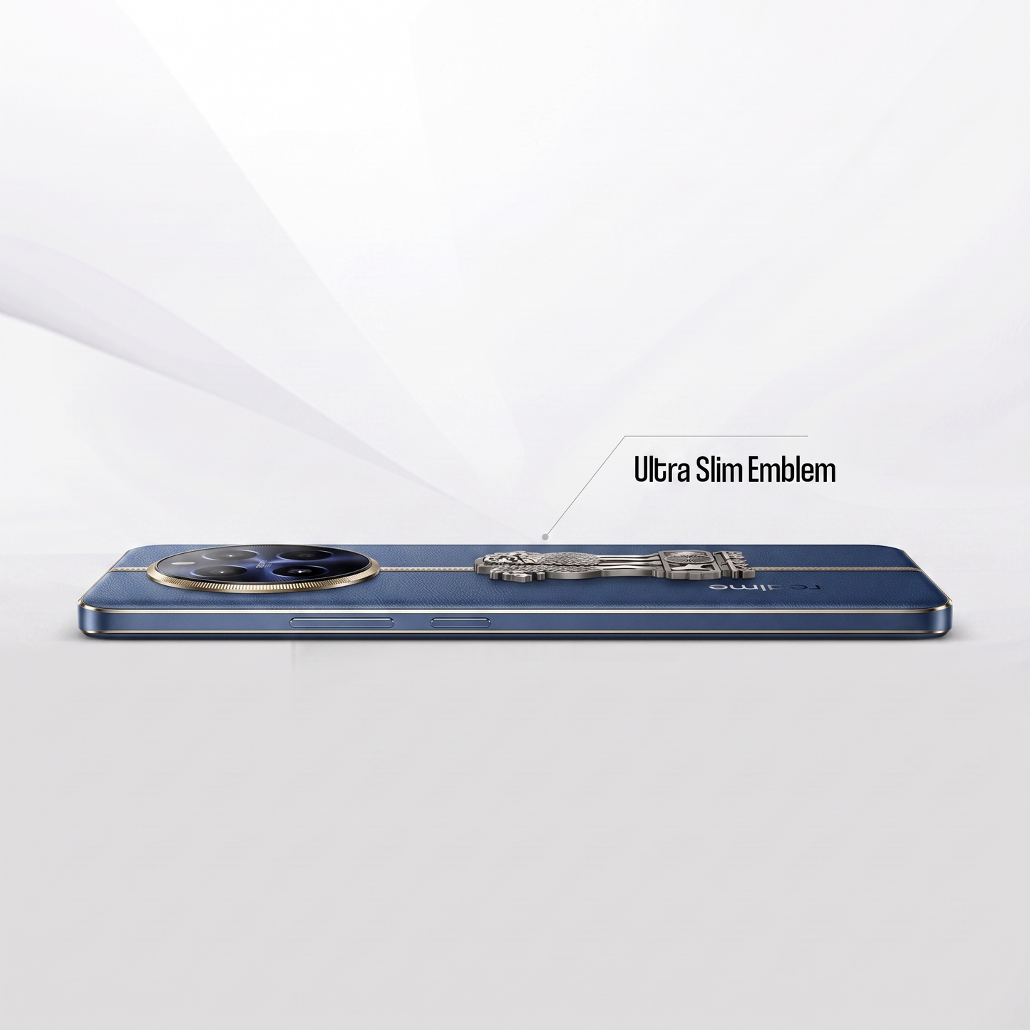 Realme 12 Pro+ 5G Compatible Satyamev Jayate 3D Metal Emblem Sticker