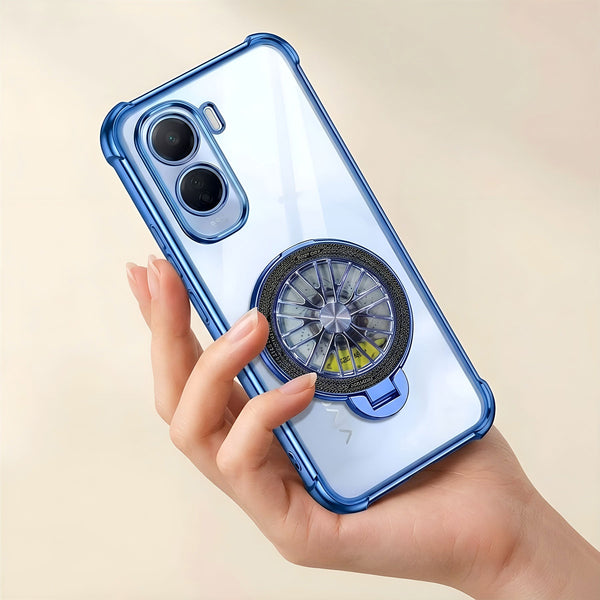 Vivo T5 Pro 5G Premium Stress Buster Wheel Rotating Shockproof Airbags Case