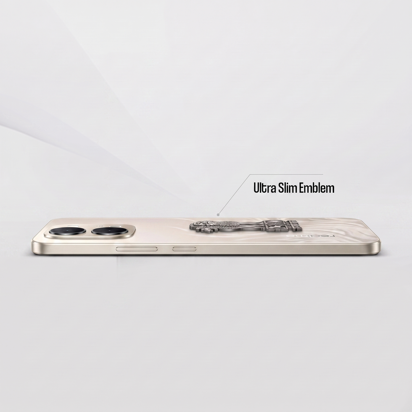 Realme C100x 5G Compatible Satyamev Jayate 3D Metal Emblem Sticker