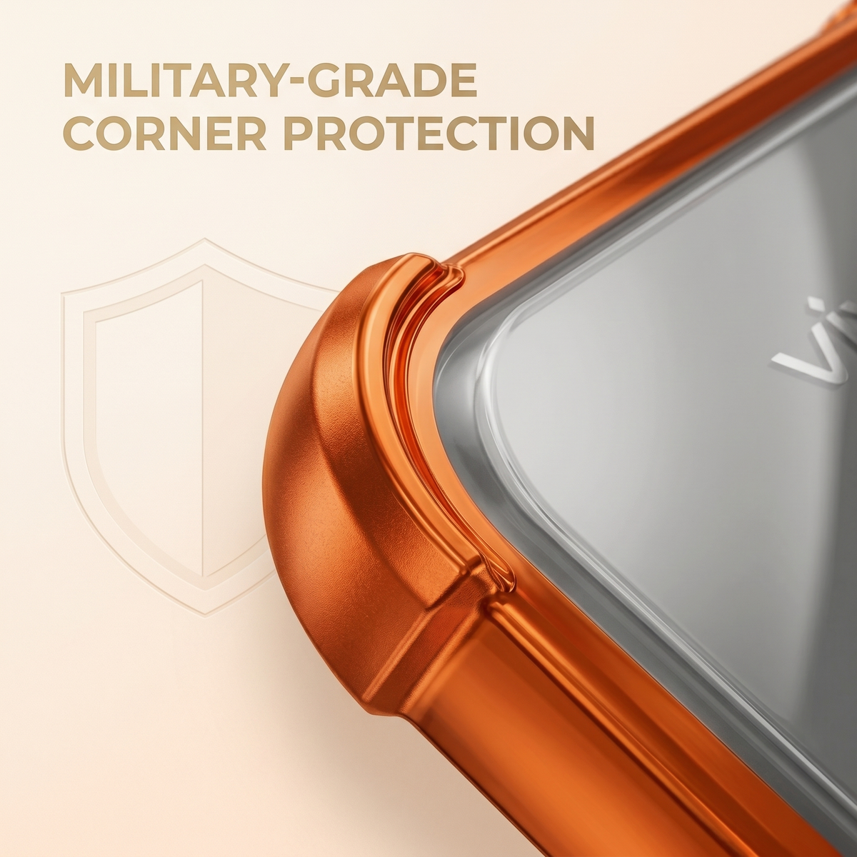 Vivo V50 5G Stress Buster Wheel Rotating Airbag Cosmic Orange Case