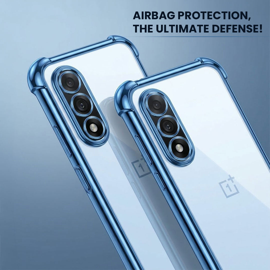 OnePlus Nord 5 5G Anti-Yellow Electroplating Transparent Airbags Case