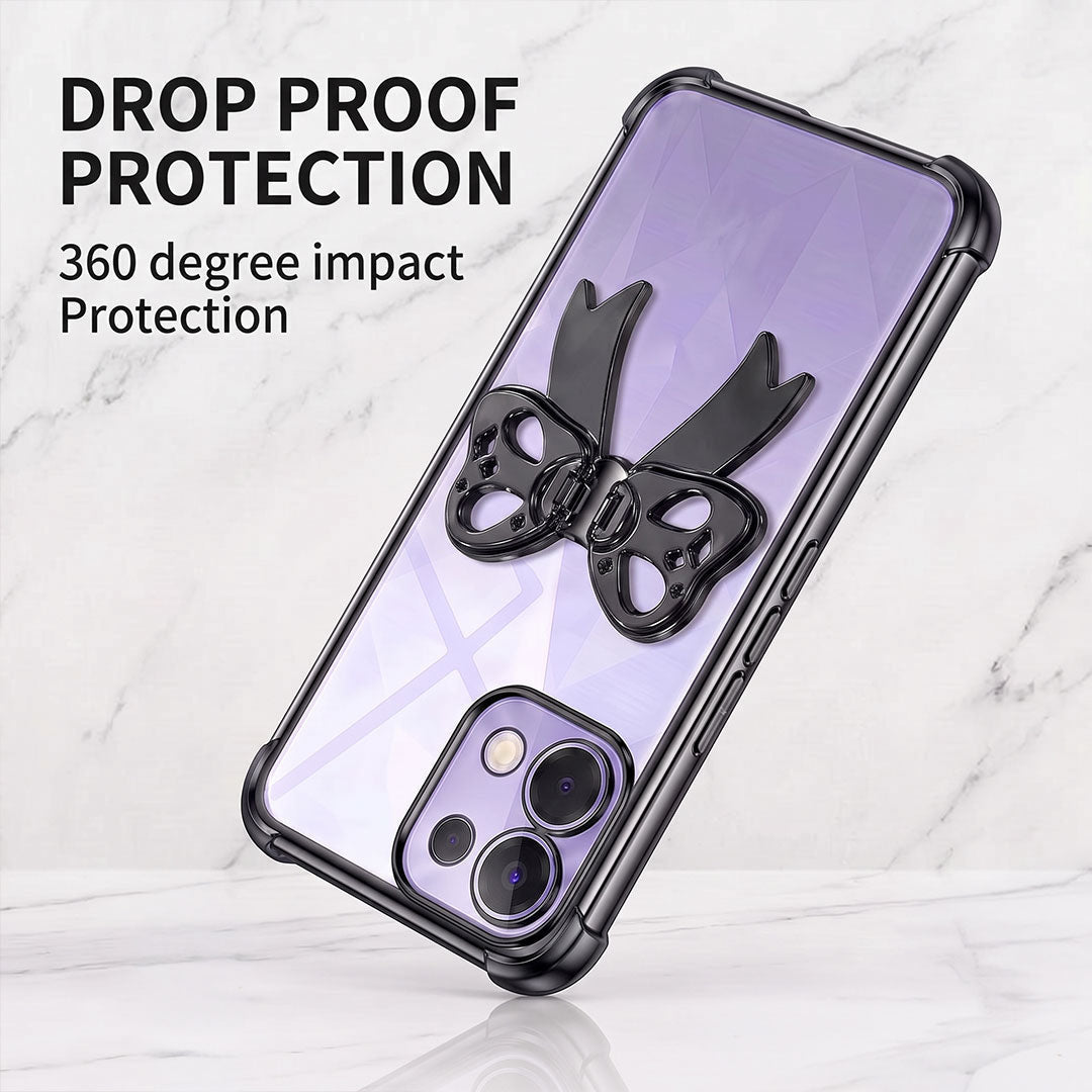 Oppo K13 5G Stylish Bow Knot Transparent Shockproof Airbag Phone Case