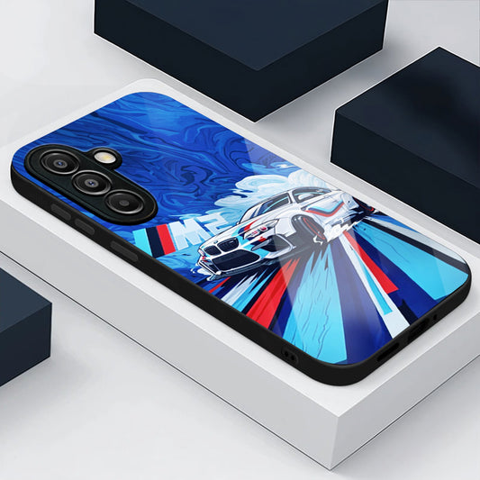 Samsung Galaxy A36 Premium Acrylic Shockproof Glass Back Case (BMW M2)