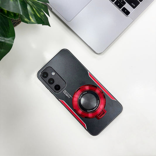 Samsung Galaxy S24 FE 5G Original Luxury Aluminium Metal Magnifier Ring Stand Case