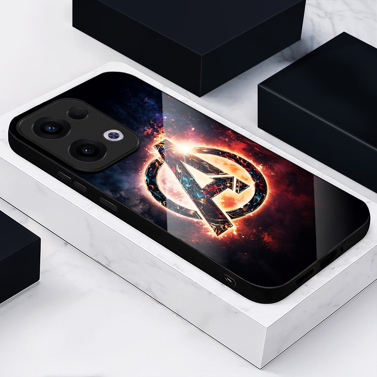 Oppo Reno 13 5G Premium Acrylic Shockproof Glass Back Case (Infinity Guard)