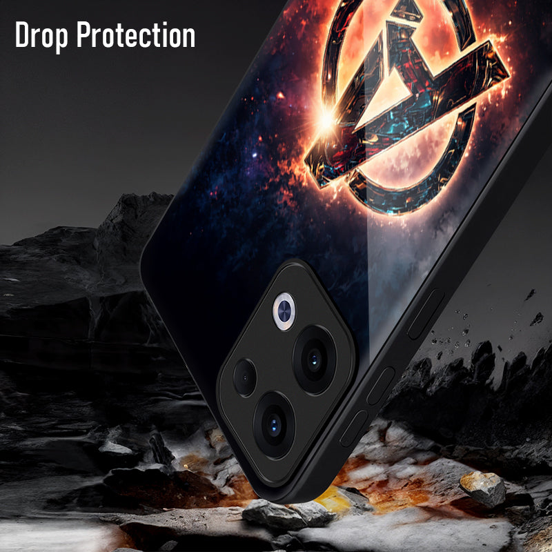 Oppo Reno 13 5G Premium Acrylic Shockproof Glass Back Case (Infinity Guard)