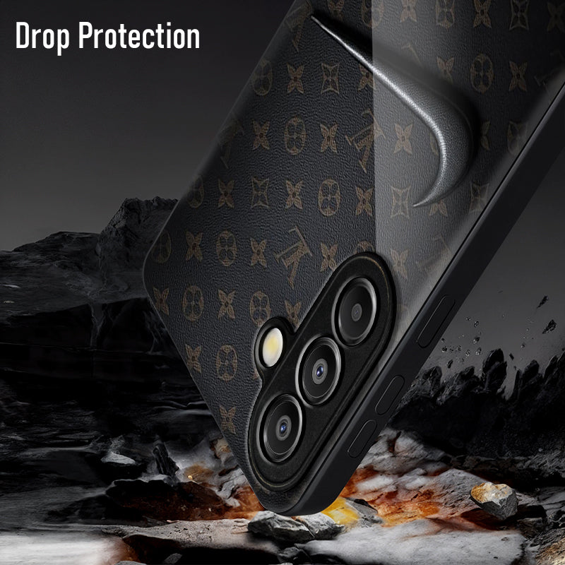 Samsung Galaxy A56 Premium Acrylic Shockproof Glass Back Case (Luxury Pattern)