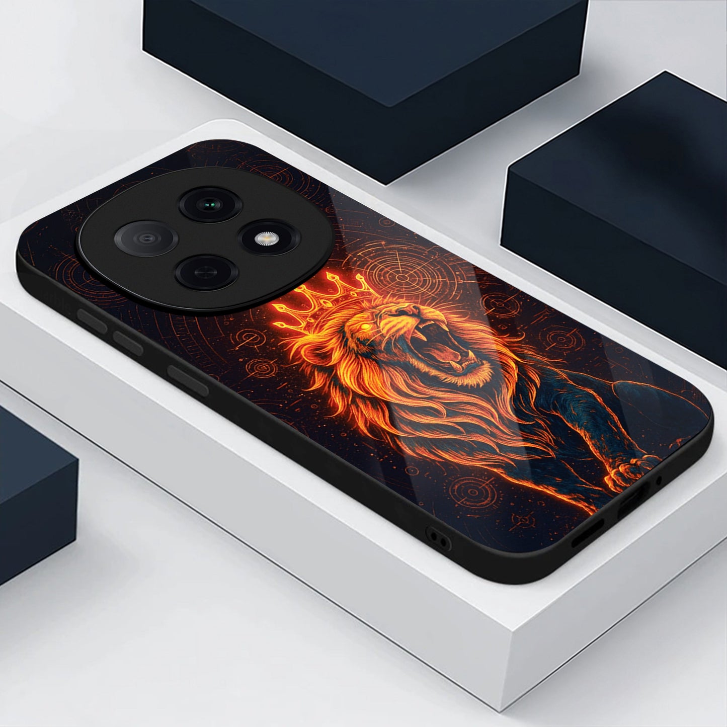 OPPO F29 Pro 5G Premium Acrylic Shockproof Glass Back Case (King of Cosmos)