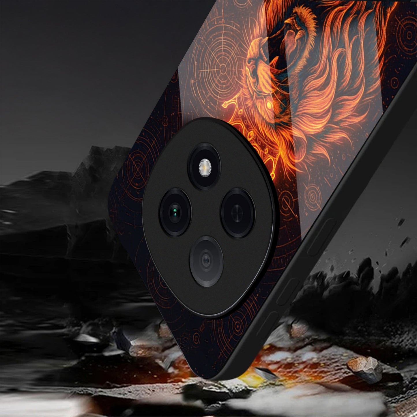 OPPO F29 Pro 5G Premium Acrylic Shockproof Glass Back Case (King of Cosmos)