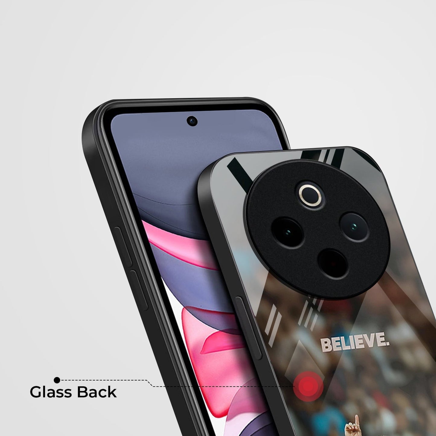 Vivo T4 5G Premium Acrylic Shockproof Glass Back Case (Virat Kohli)