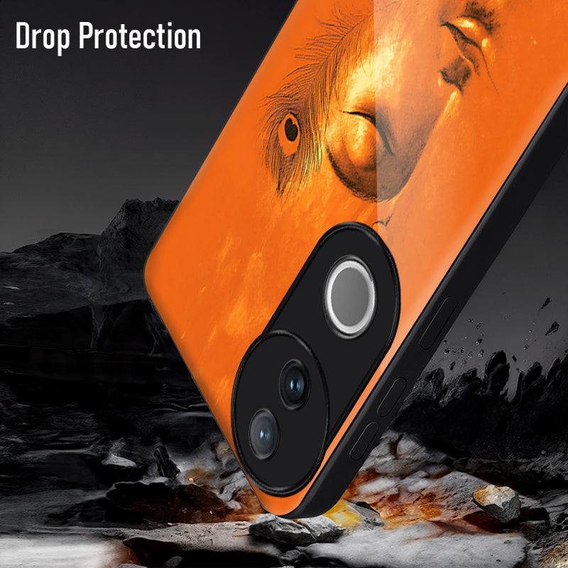 Vivo V50 5G Premium Acrylic Shockproof Glass Back Case (Soulful Glow)