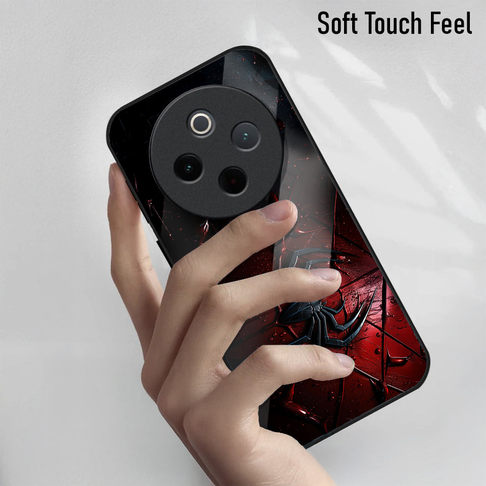 Vivo T4 5G Premium Acrylic Shockproof Glass Back Case (Spider Armor)