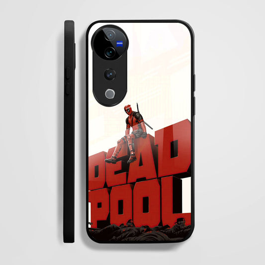 Vivo V40 Pro 5G Premium Acrylic Shockproof Glass Back Case (Deadpool Case)