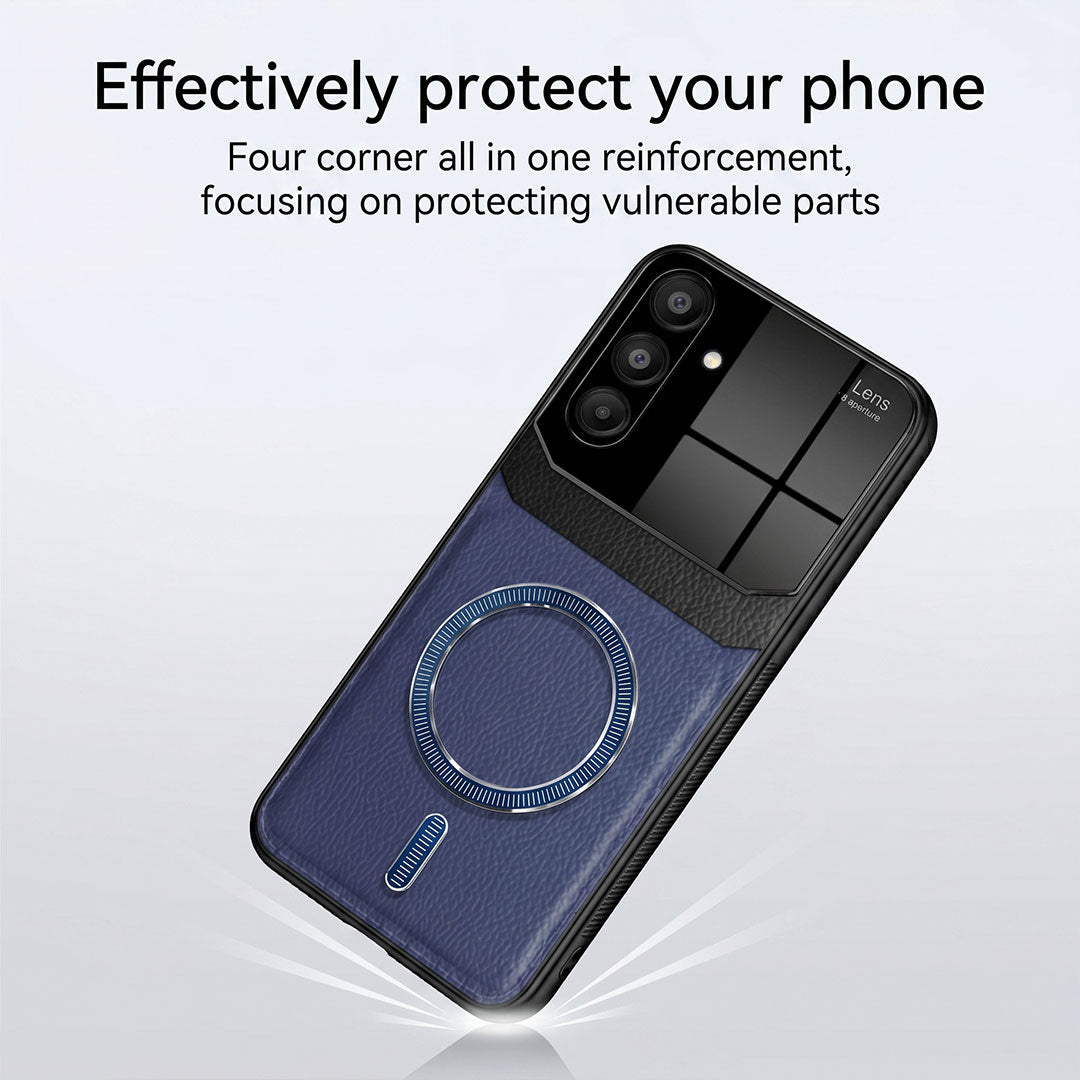 Samsung Galaxy A54 5G Premium Magsafe Magnetic Leather Lens Protective Case