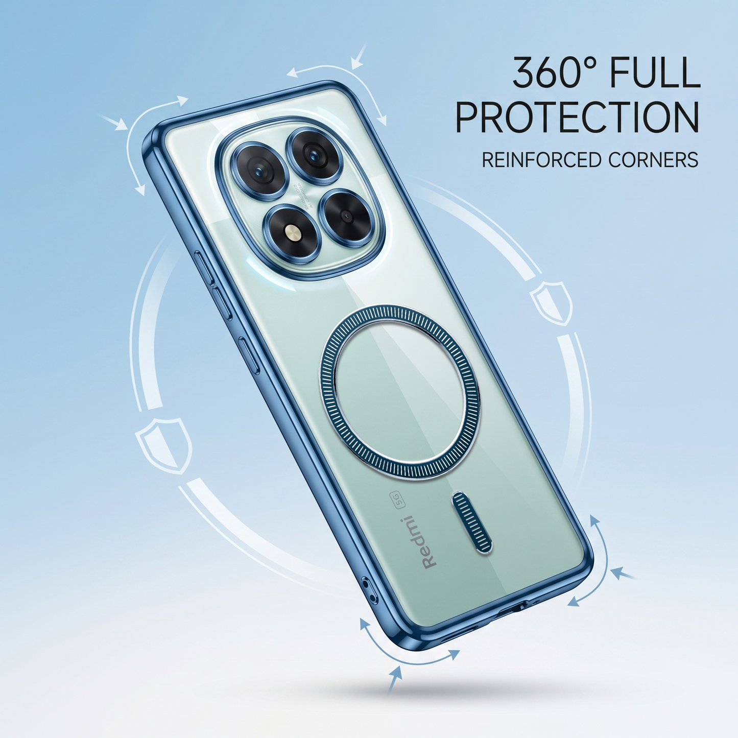 Redmi Note 14 Pro+ 5G Electroplated Magnetic Magsafe Case