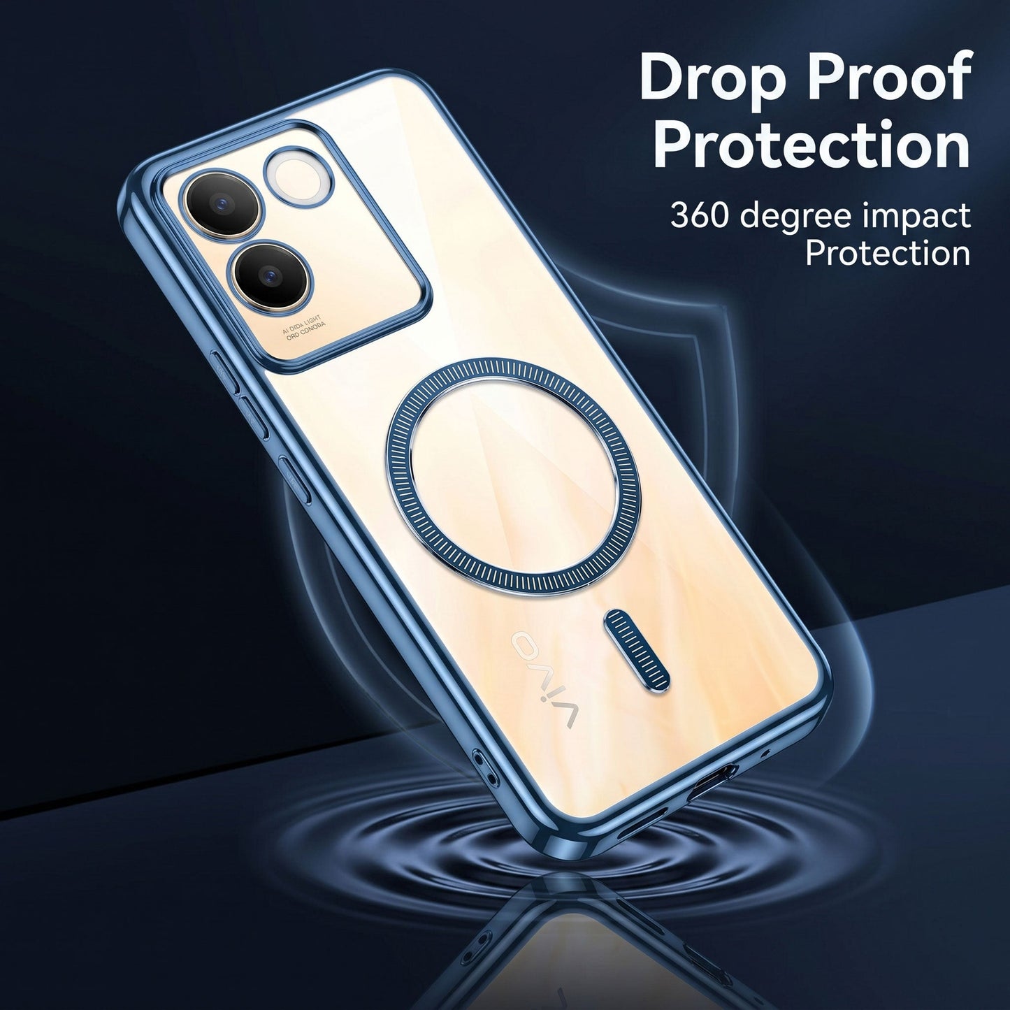 Vivo T2 Pro 5G Electroplated Magnetic Magsafe Case