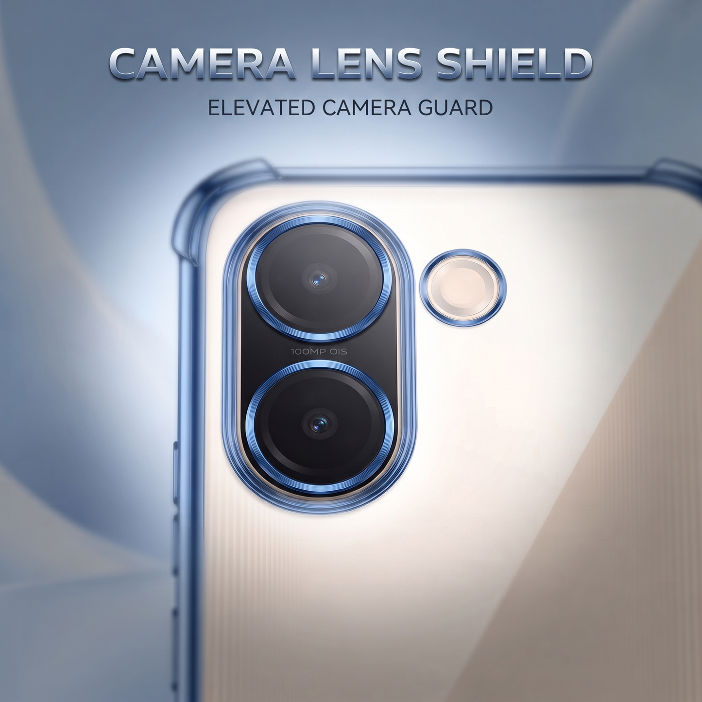 Vivo V60e 5G Premium Heart Transparent Shockproof Airbag Phone Case