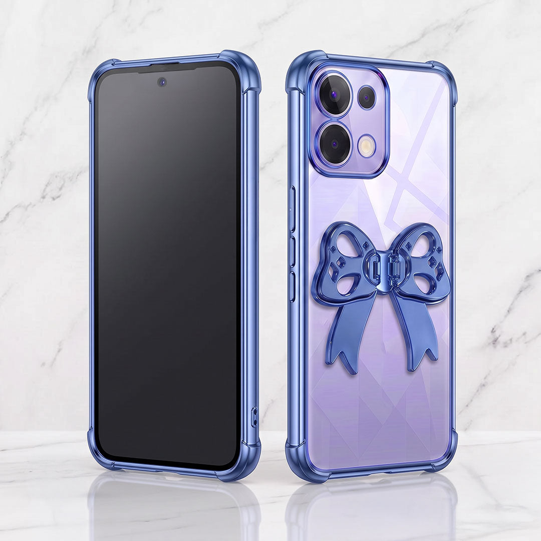 Oppo K13 5G Stylish Bow Knot Transparent Shockproof Airbag Phone Case