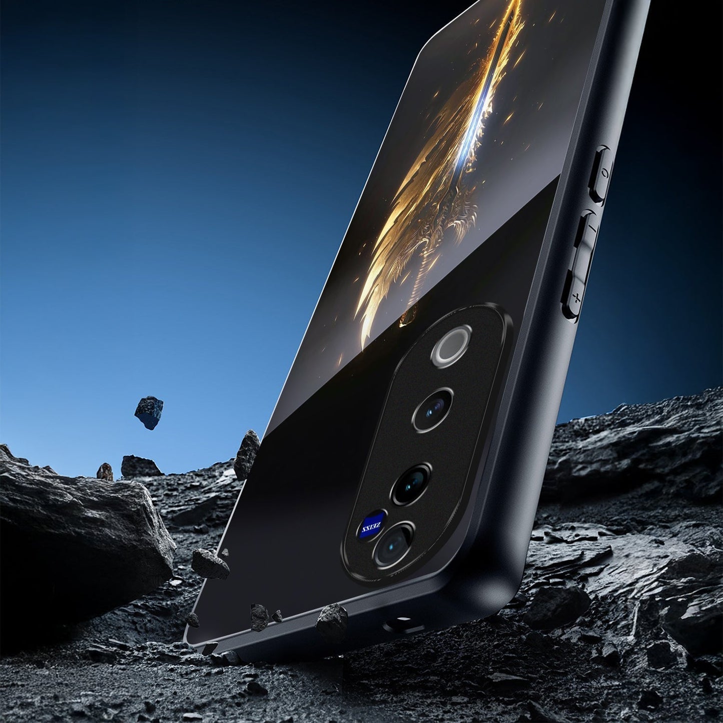 Vivo V40 Pro 5G Premium Acrylic Shockproof Glass Back Case (Eternal Sword)