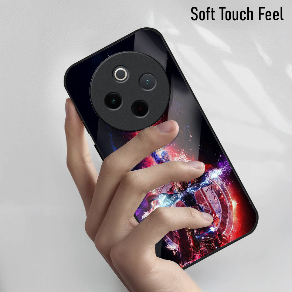 Vivo T4 5G Premium Acrylic Shockproof Glass Back Case (Infinity Blaster)