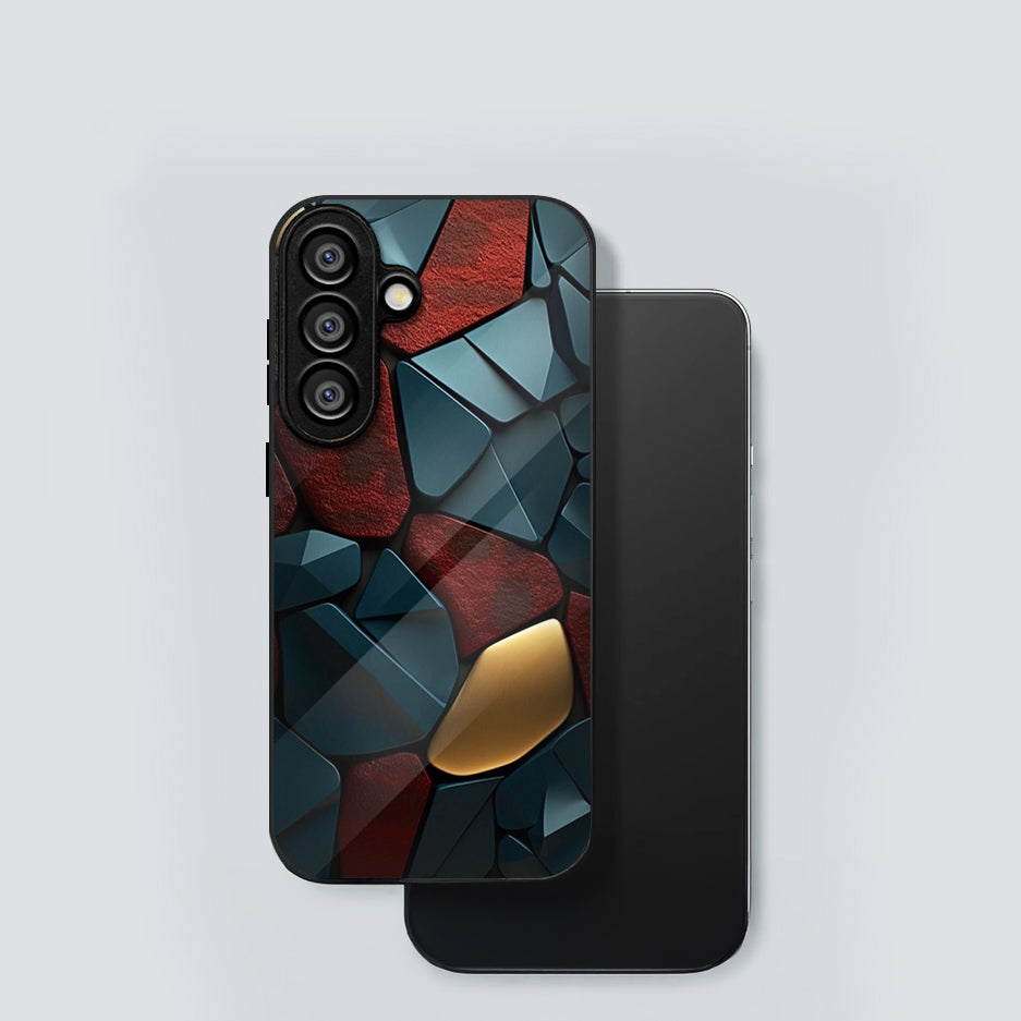 Samsung Galaxy A56 Premium Acrylic Shockproof Glass Back Case (GlowGems)