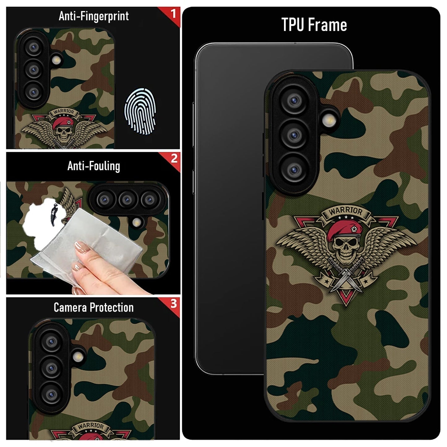 Samsung Galaxy A56 5G Premium Acrylic Shockproof Glass Back Case (Warrior Shield)