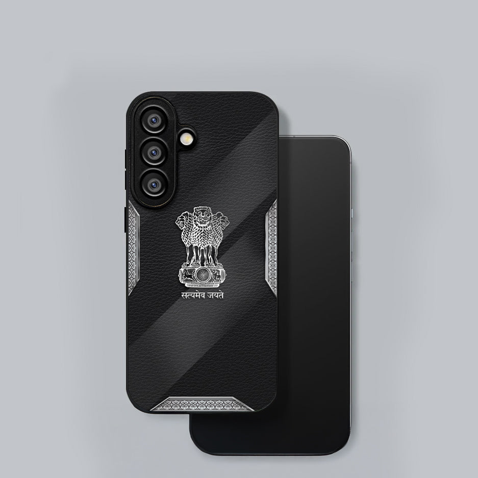 Samsung Galaxy A36 5G Premium Acrylic Shockproof Glass Back Case (Satyamev Leather)