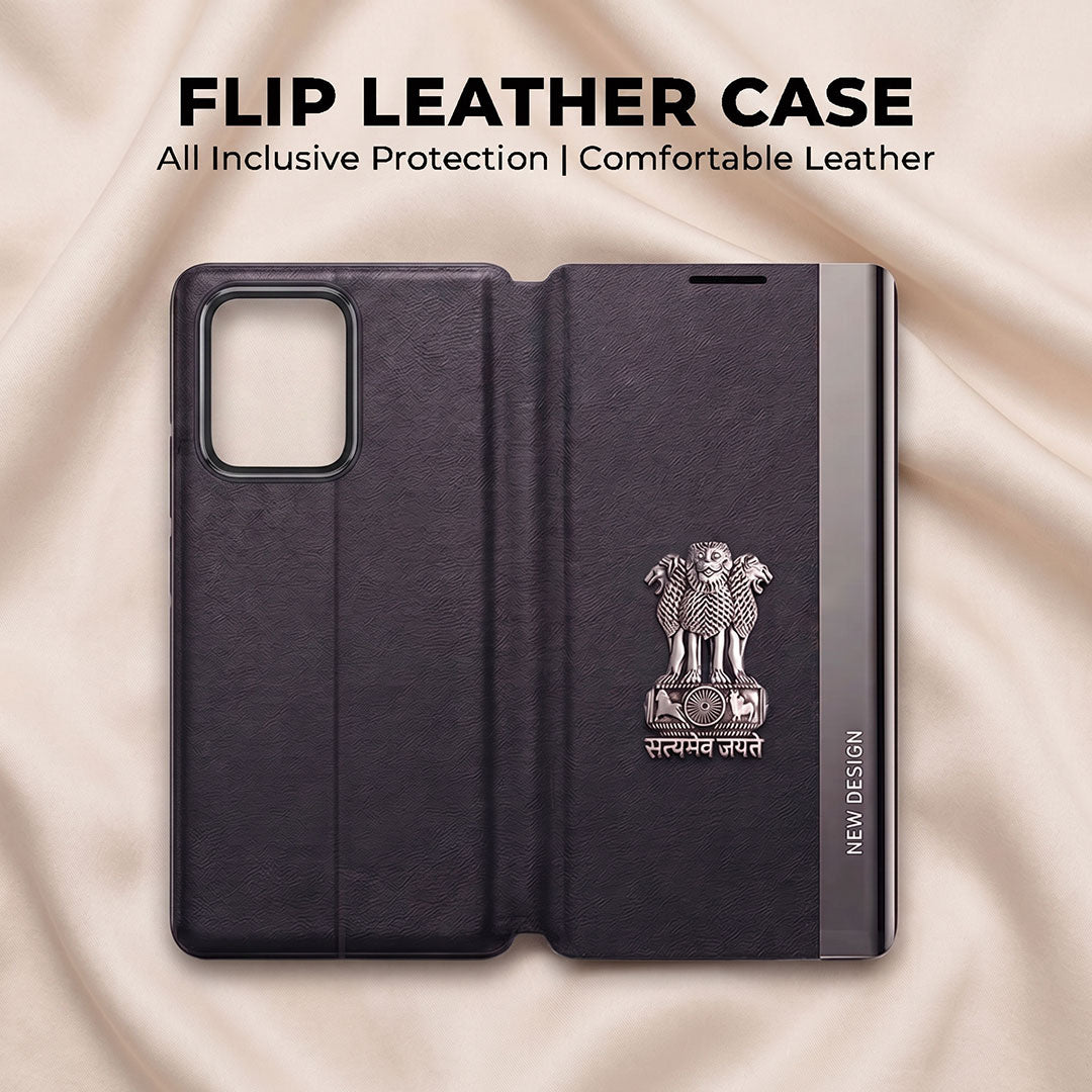 Oppo Reno 14 5G Satyamev Jayate Flip Leather Case