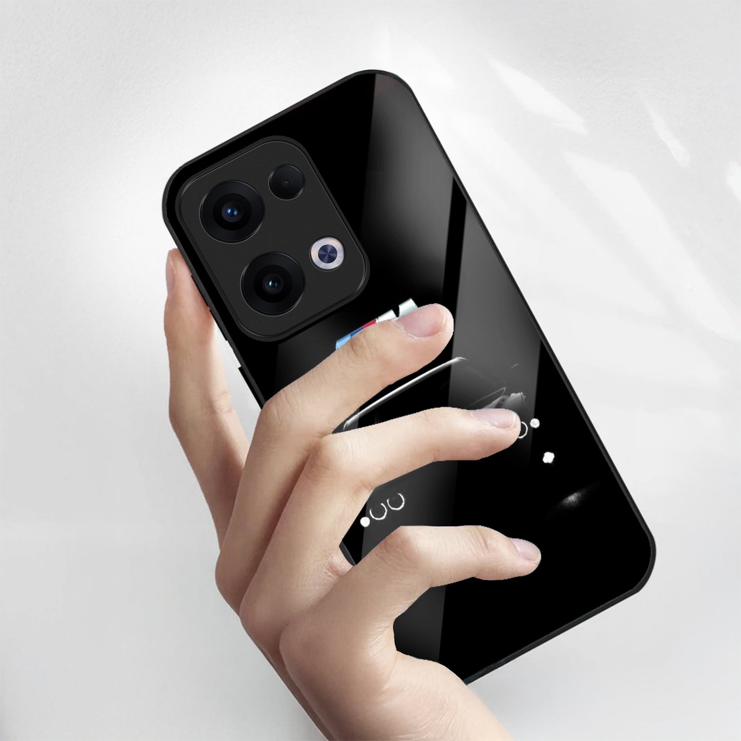 Oppo Reno 13 5G Premium Acrylic Shockproof Glass Back Case (Motorsport Edition)