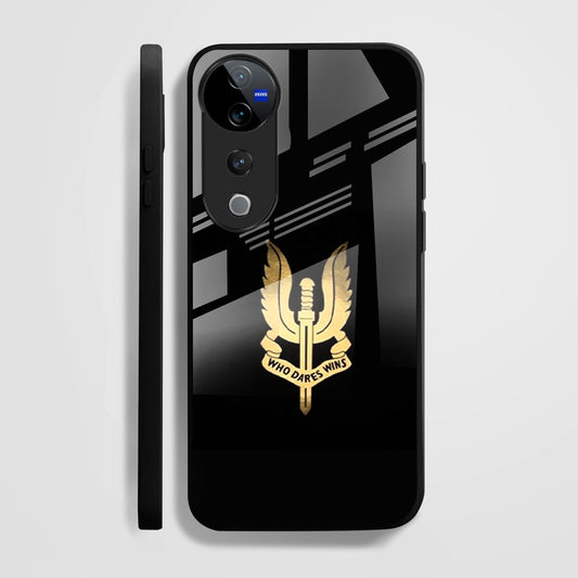 Vivo V40 Pro 5G Premium Acrylic Shockproof Glass Back Case (Dare Wins)