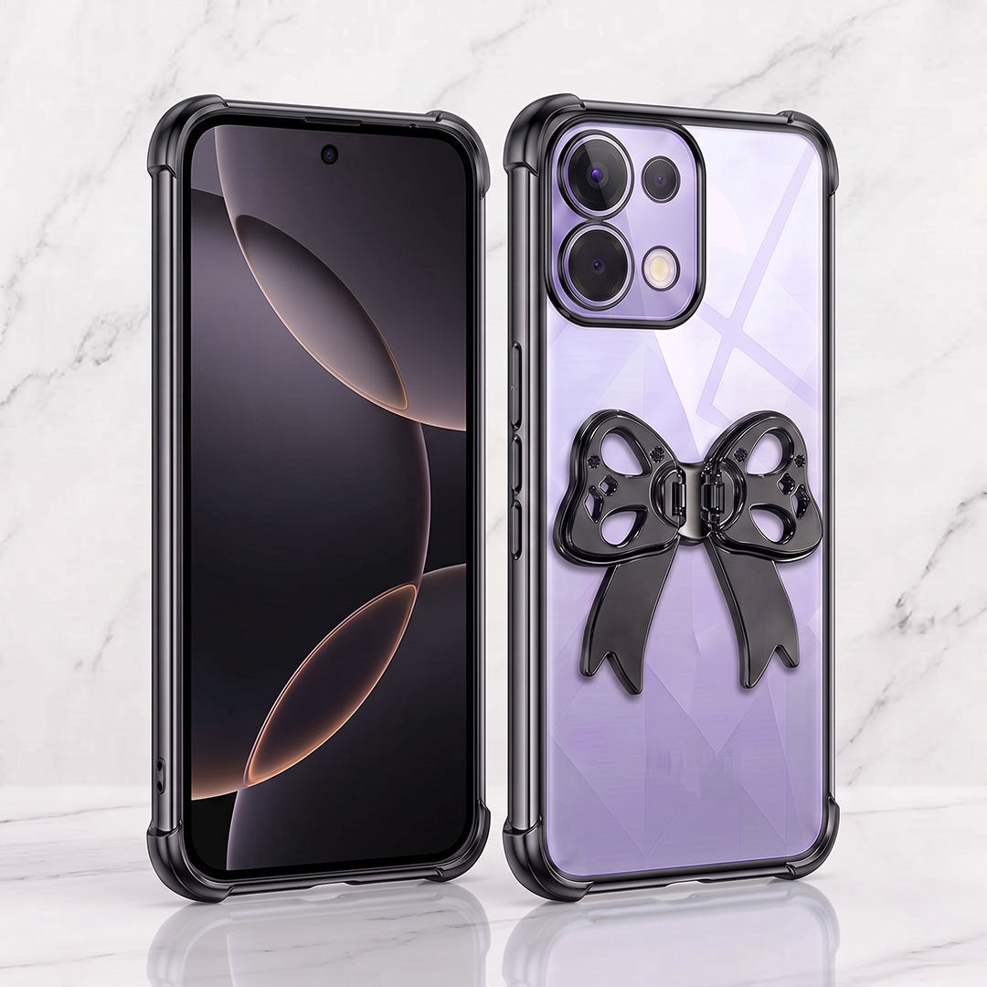 Oppo K13 5G Stylish Bow Knot Transparent Shockproof Airbag Phone Case