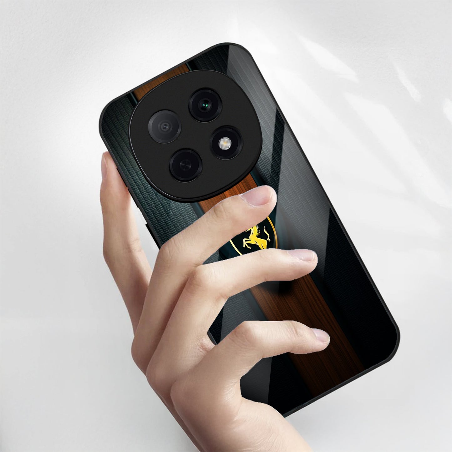 OPPO F29 Pro 5G Premium Acrylic Shockproof Glass Back Case (Royal Roadster)