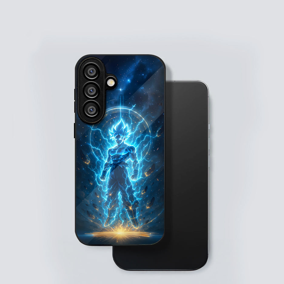 Samsung Galaxy A36 Premium Acrylic Shockproof Glass Back Case (Dark Elegance)