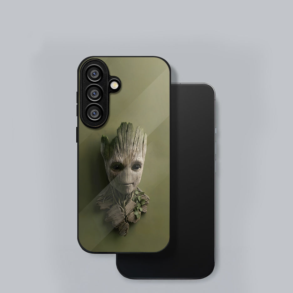 Samsung Galaxy A36 Premium Acrylic Shockproof Glass Back Case (Tree Buddy)