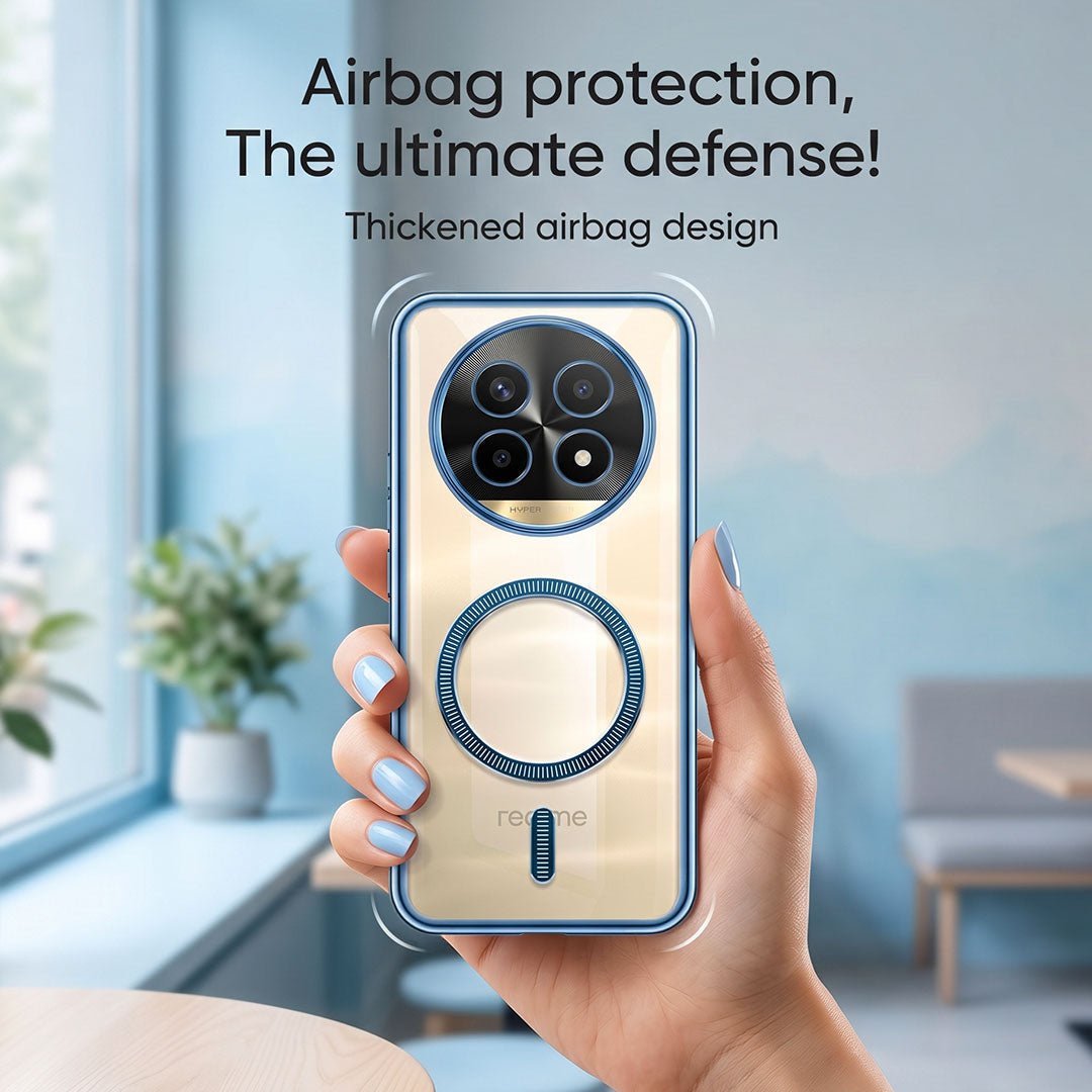 Realme 13 Pro+ 5G Electroplated Magnetic Magsafe Case