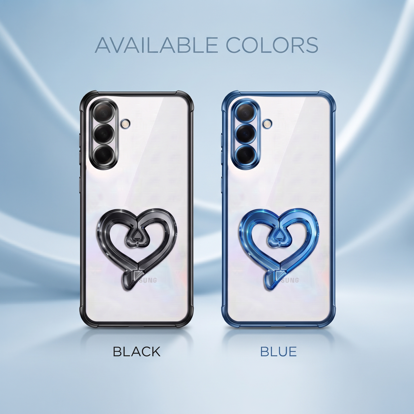 Samsung Galaxy A16 5G Premium Heart Transparent Shockproof Airbag Phone Case