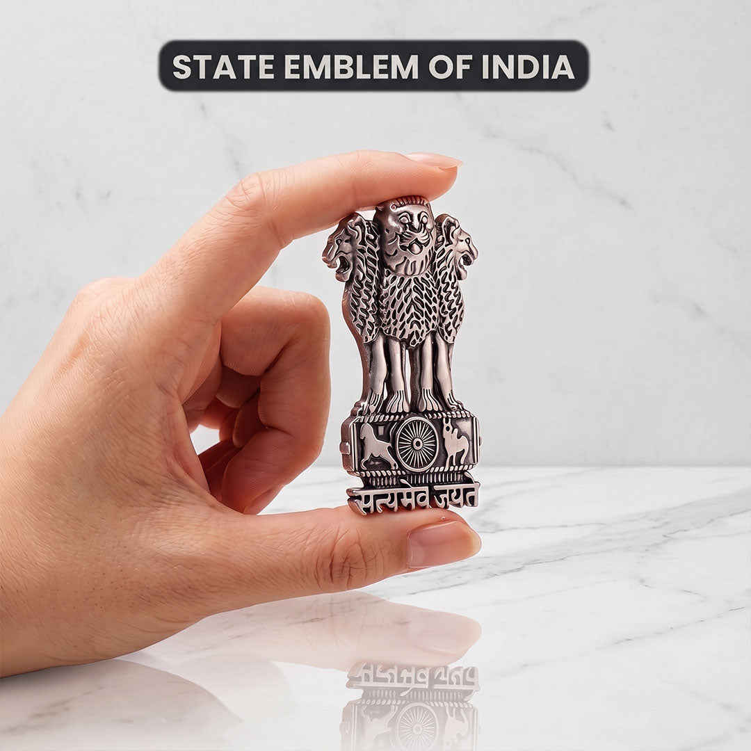 Vivo V29e 5G Compatible Satyamev Jayate 3D Metal Emblem Sticker