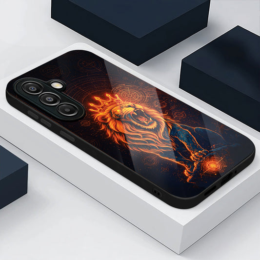 Samsung Galaxy A56 5G Premium Acrylic Shockproof Glass Back Case (King of Cosmos)