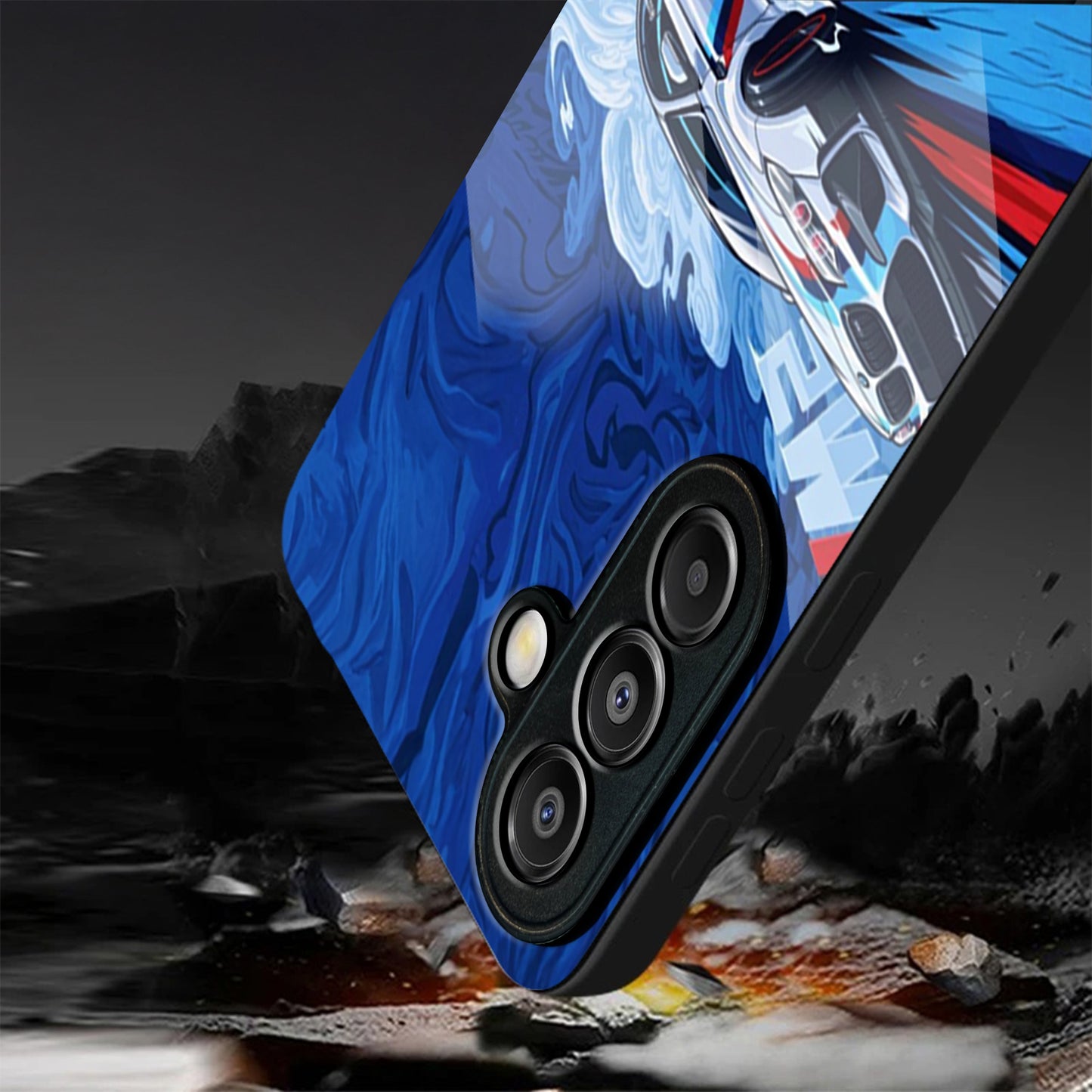 Samsung Galaxy A36 Premium Acrylic Shockproof Glass Back Case (BMW M2)