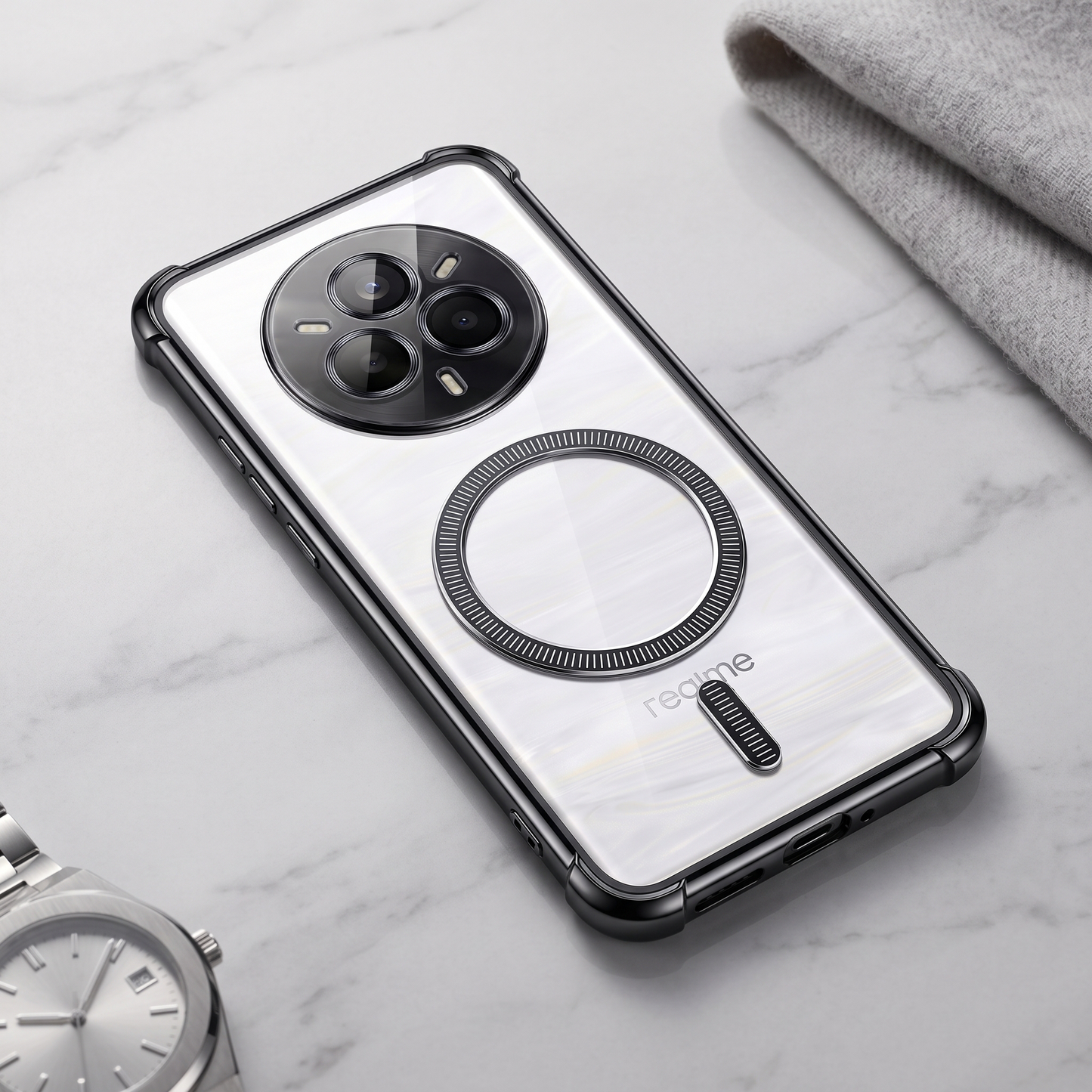 Realme 14 Pro Plus 5G Premium Magnetic Magsafe Airbag Case