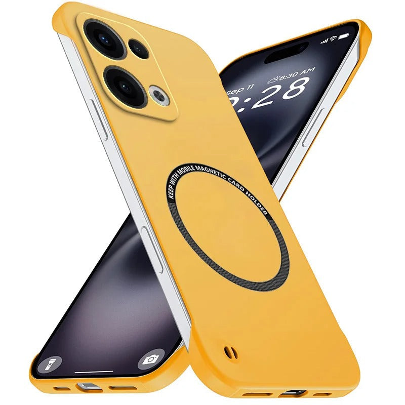 Oppo Reno13 5G Frameless Magnetic Wireless Charging Case — Ultra-Slim Clear MagSafe Compatible Cover