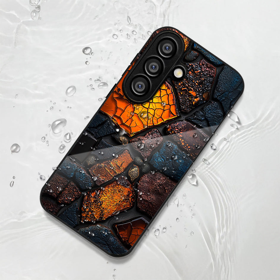 Samsung Galaxy A56 Premium Acrylic Shockproof Glass Back Case (StoneAura)