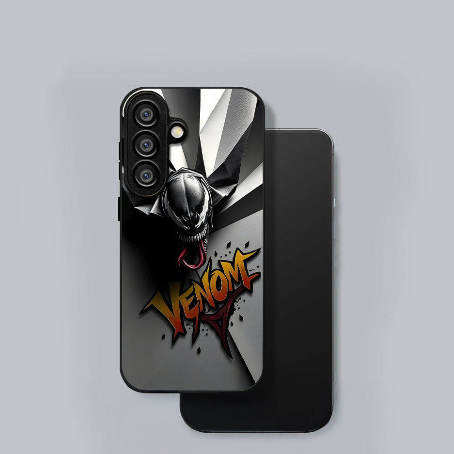 Samsung Galaxy A36 5G Premium Acrylic Shockproof Glass Back Case (Yellow Venom)