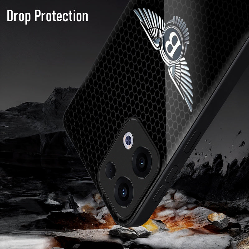 Oppo Reno 13 5G Premium Acrylic Shockproof Glass Back Case (Elite Wing)